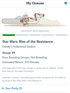 Rise of the Resistance boarding group