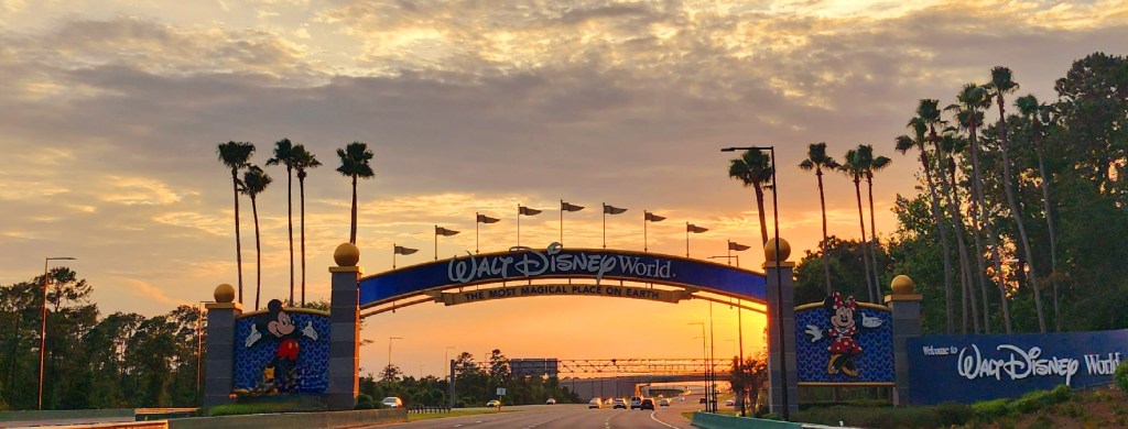 Disney World entrance arch