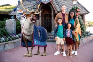 Frozen themed photo ops