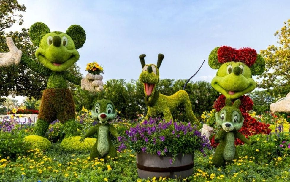EPCOT Food & Wine Festival topiaries